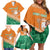 Ivory Coast Rugby Custom Family Matching Off Shoulder Short Dress and Hawaiian Shirt Allez Les Elephants