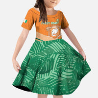 Ivory Coast Rugby Custom Family Matching Summer Maxi Dress and Hawaiian Shirt Allez Les Elephants