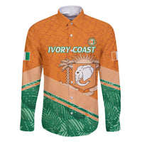 Ivory Coast Rugby Custom Family Matching Summer Maxi Dress and Hawaiian Shirt Allez Les Elephants