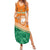 Ivory Coast Rugby Custom Family Matching Summer Maxi Dress and Hawaiian Shirt Allez Les Elephants