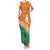 Ivory Coast Rugby Custom Family Matching Tank Maxi Dress and Hawaiian Shirt Allez Les Elephants