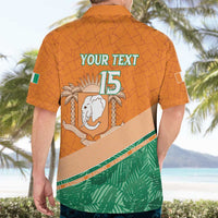 Ivory Coast Rugby Custom Hawaiian Shirt Allez Les Elephants