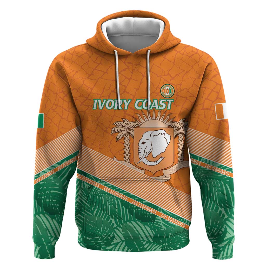 Ivory Coast Rugby Custom Hoodie Allez Les Elephants