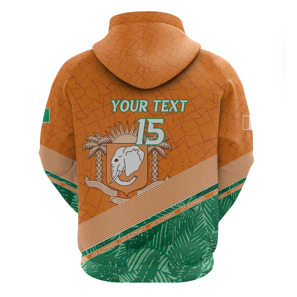 Ivory Coast Rugby Custom Hoodie Allez Les Elephants