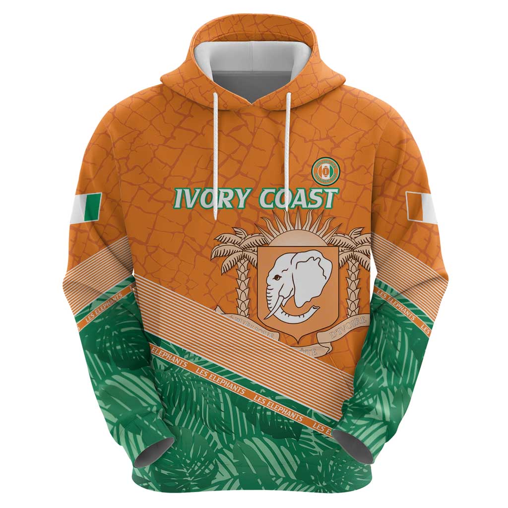 Ivory Coast Rugby Custom Hoodie Allez Les Elephants