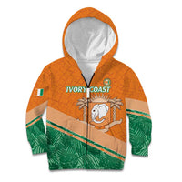 Ivory Coast Rugby Custom Kid Hoodie Allez Les Elephants