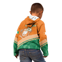 Ivory Coast Rugby Custom Kid Hoodie Allez Les Elephants