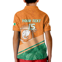 Ivory Coast Rugby Custom Kid Polo Shirt Allez Les Elephants