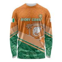 Ivory Coast Rugby Custom Long Sleeve Shirt Allez Les Elephants