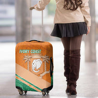 Ivory Coast Rugby Custom Luggage Cover Allez Les Elephants
