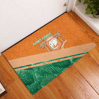 Ivory Coast Rugby Custom Rubber Doormat Allez Les Elephants
