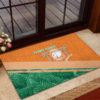 Ivory Coast Rugby Custom Rubber Doormat Allez Les Elephants