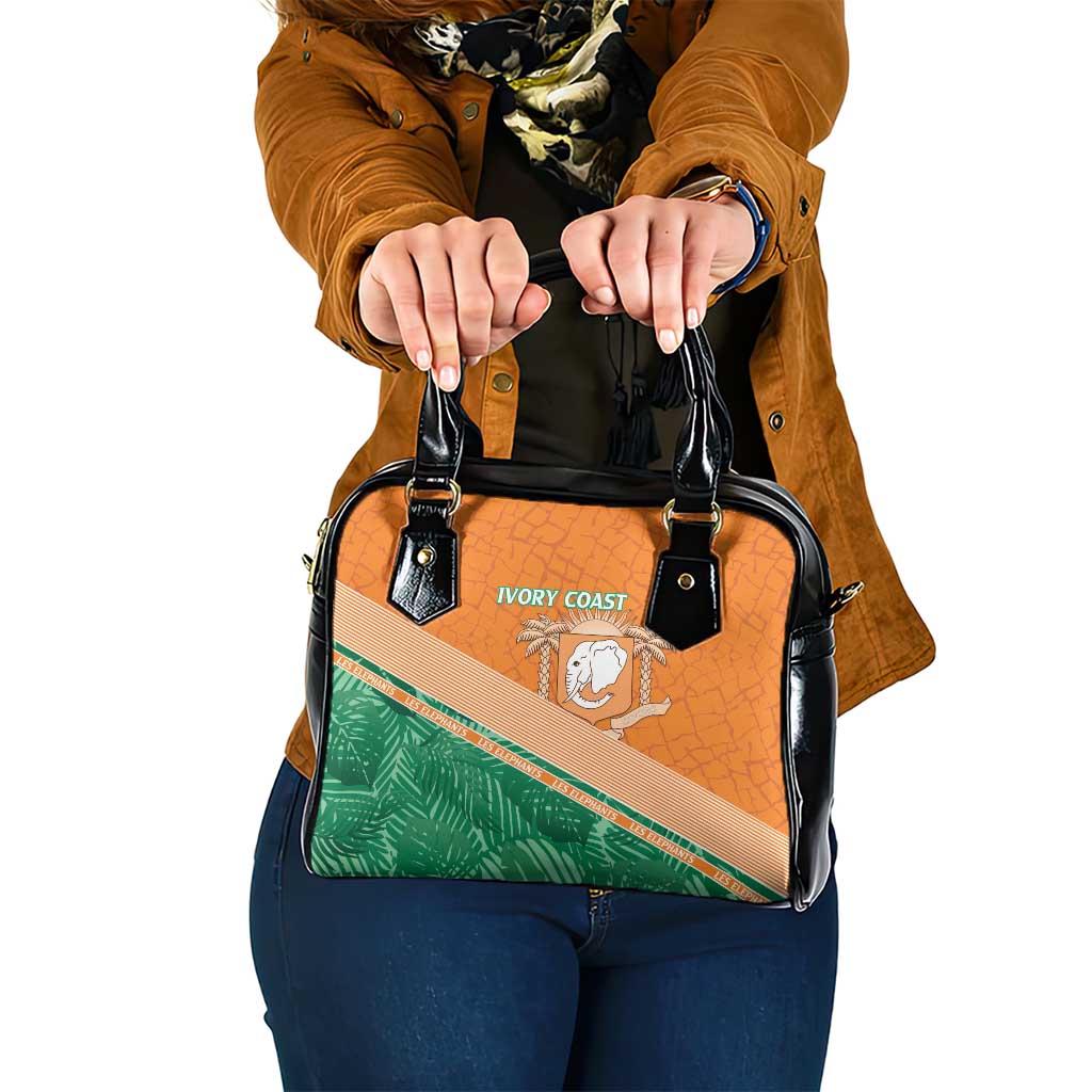 Ivory Coast Rugby Custom Shoulder Handbag Allez Les Elephants