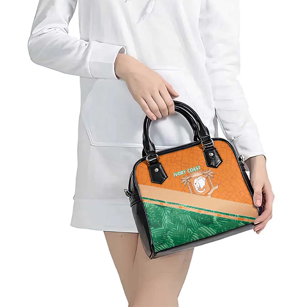 Ivory Coast Rugby Custom Shoulder Handbag Allez Les Elephants