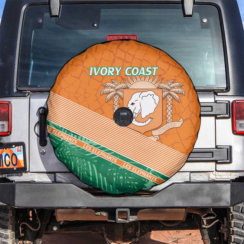 Ivory Coast Rugby Custom Spare Tire Cover Allez Les Elephants