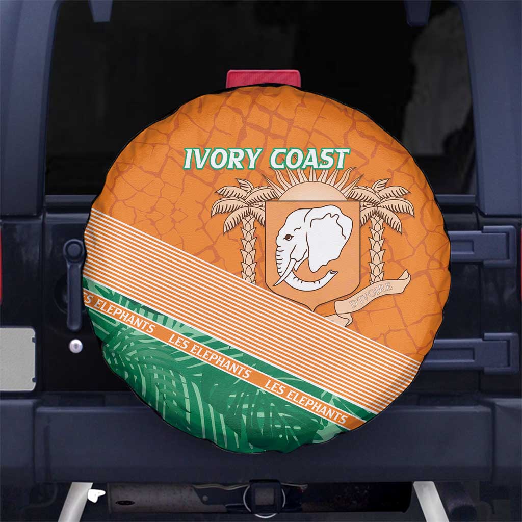 Ivory Coast Rugby Custom Spare Tire Cover Allez Les Elephants