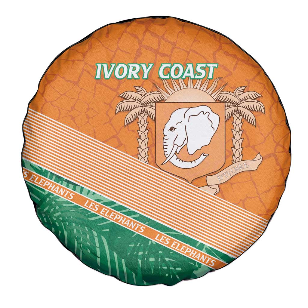 Ivory Coast Rugby Custom Spare Tire Cover Allez Les Elephants