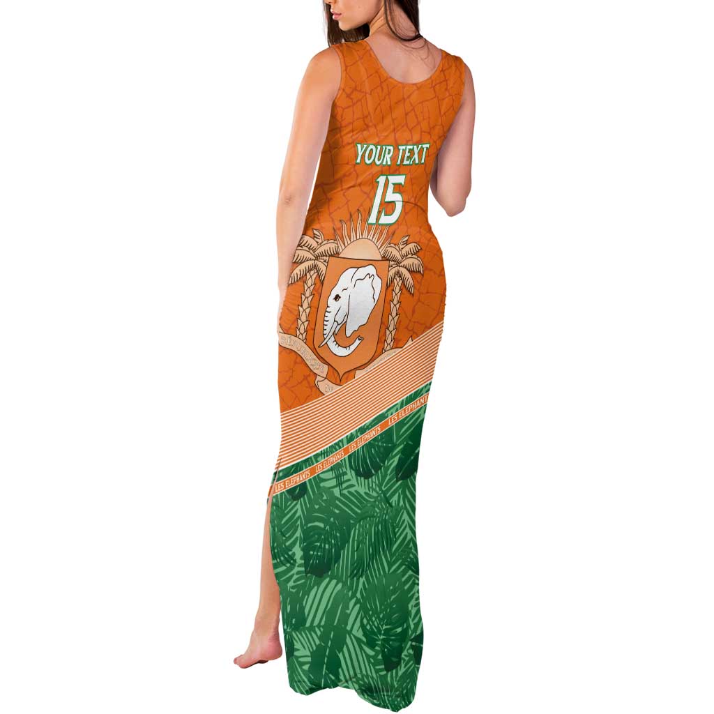Ivory Coast Rugby Custom Tank Maxi Dress Allez Les Elephants
