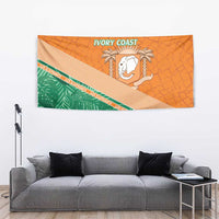 Ivory Coast Rugby Custom Tapestry Allez Les Elephants