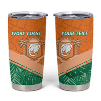 Ivory Coast Rugby Custom Tumbler Cup Allez Les Elephants