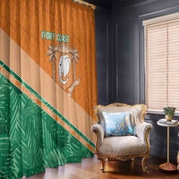 Ivory Coast Rugby Custom Window Curtain Allez Les Elephants