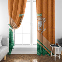 Ivory Coast Rugby Custom Window Curtain Allez Les Elephants