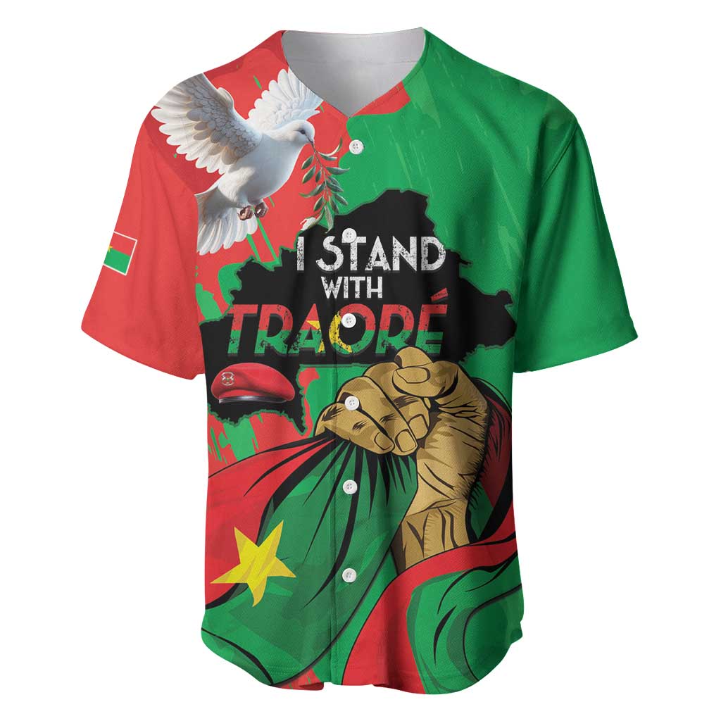 Traore Burkina Faso Baseball Jersey I Stand With Traore