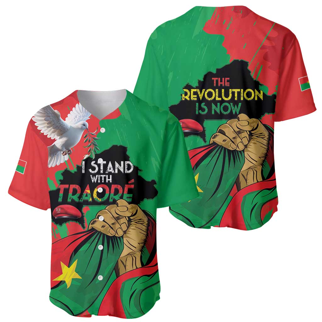Traore Burkina Faso Baseball Jersey I Stand With Traore