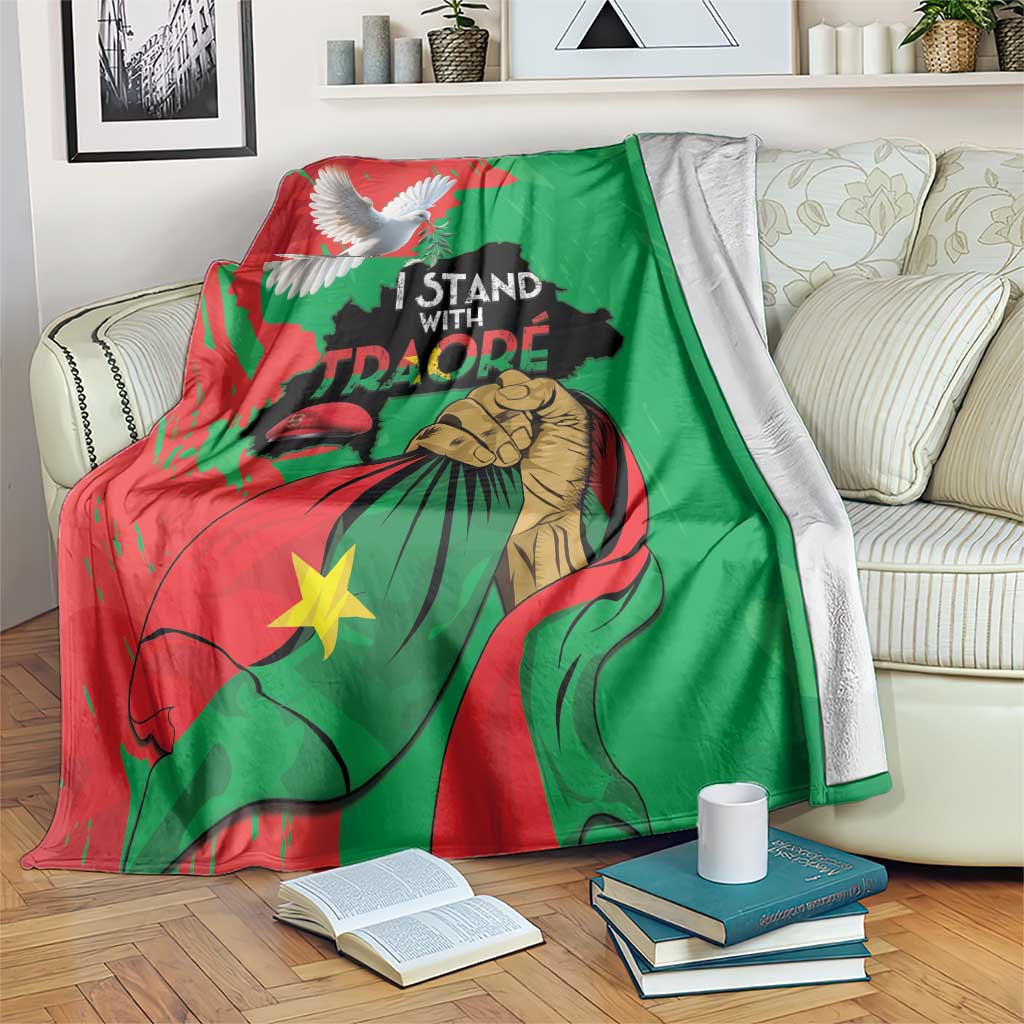 Traore Burkina Faso Blanket I Stand With Traore