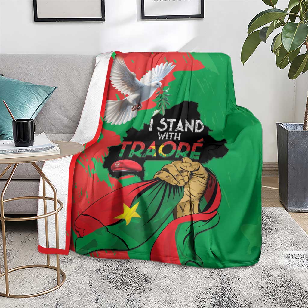 Traore Burkina Faso Blanket I Stand With Traore