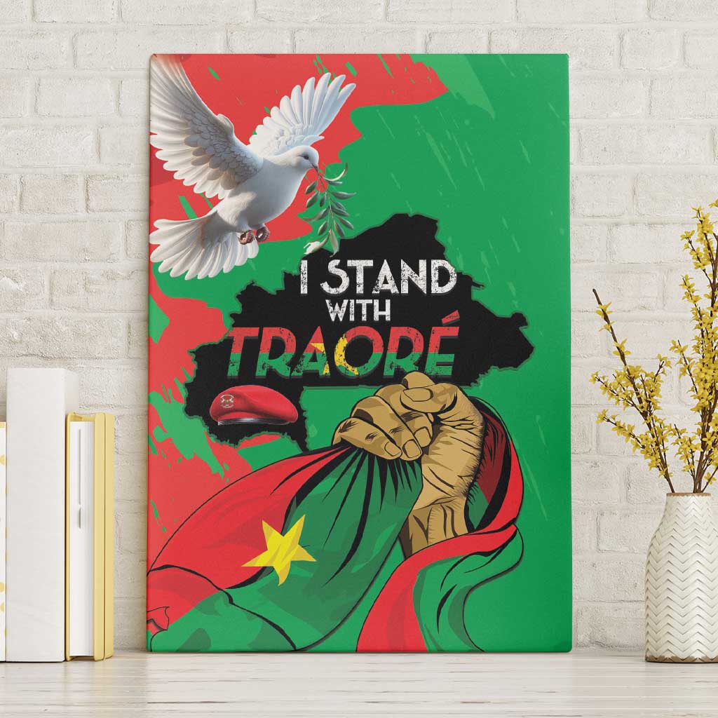Traore Burkina Faso Canvas Wall Art I Stand With Traore