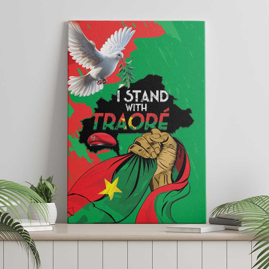 Traore Burkina Faso Canvas Wall Art I Stand With Traore