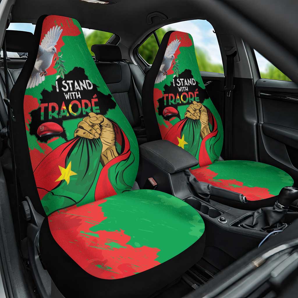Traore Burkina Faso Car Seat Cover I Stand With Traore