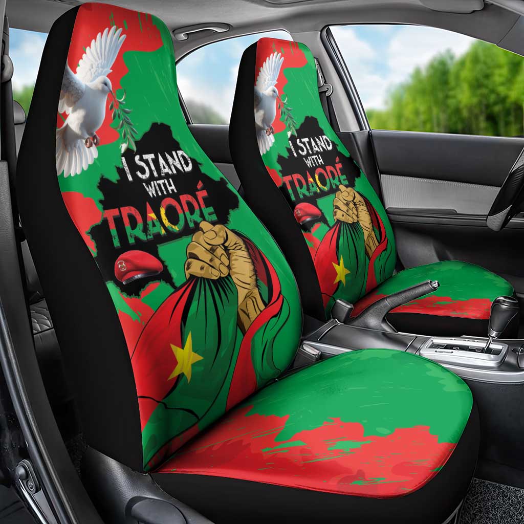 Traore Burkina Faso Car Seat Cover I Stand With Traore