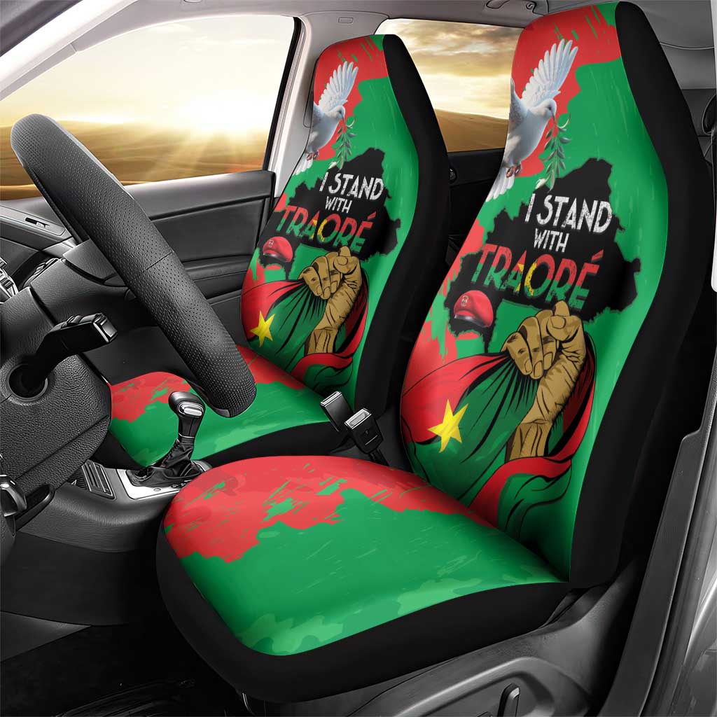 Traore Burkina Faso Car Seat Cover I Stand With Traore