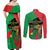 Traore Burkina Faso Couples Matching Off Shoulder Maxi Dress and Long Sleeve Button Shirt I Stand With Traore
