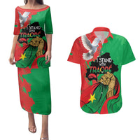 Traore Burkina Faso Couples Matching Puletasi and Hawaiian Shirt I Stand With Traore
