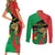 Traore Burkina Faso Couples Matching Short Sleeve Bodycon Dress and Long Sleeve Button Shirt I Stand With Traore