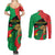 Traore Burkina Faso Couples Matching Summer Maxi Dress and Long Sleeve Button Shirt I Stand With Traore