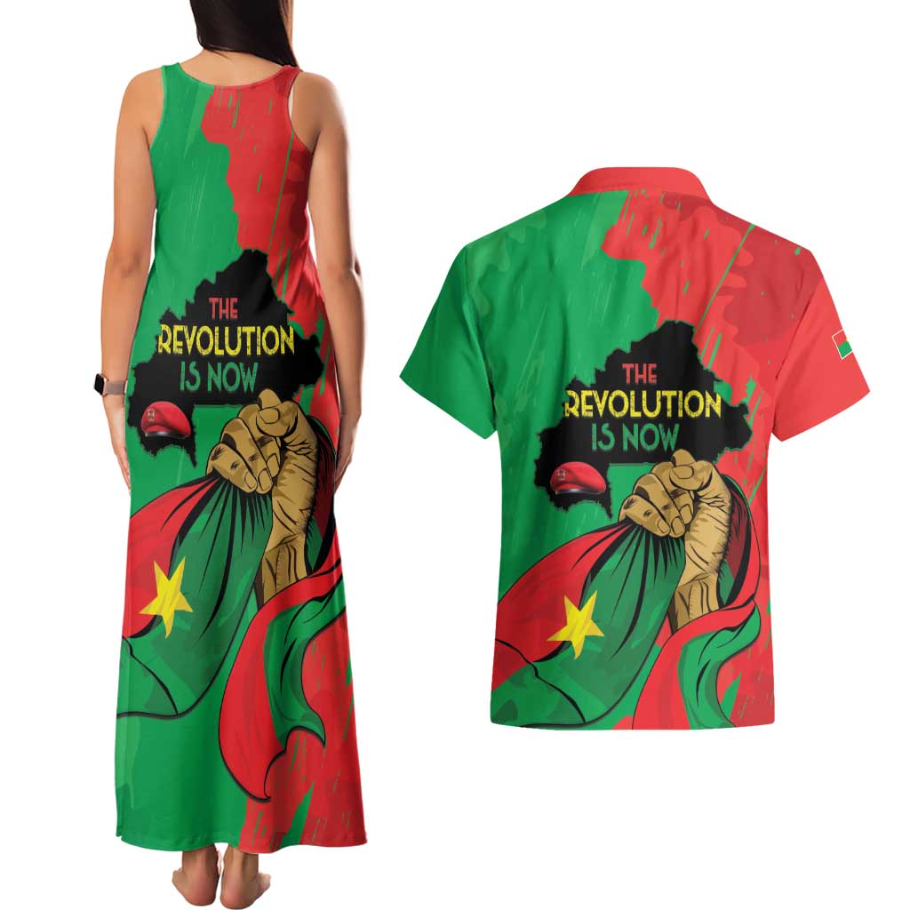 Traore Burkina Faso Couples Matching Tank Maxi Dress and Hawaiian Shirt I Stand With Traore