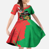 Traore Burkina Faso Family Matching Long Sleeve Bodycon Dress and Hawaiian Shirt I Stand With Traore
