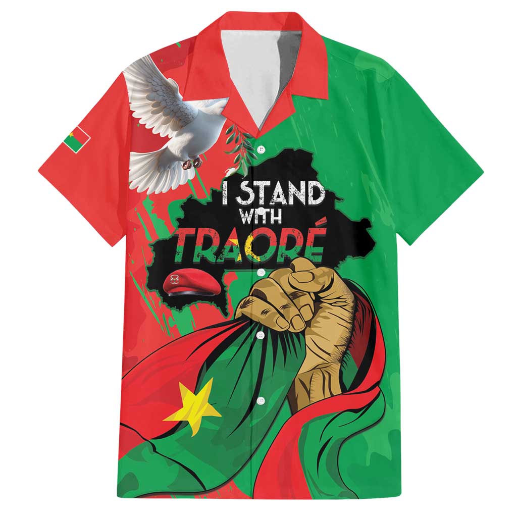 Traore Burkina Faso Family Matching Long Sleeve Bodycon Dress and Hawaiian Shirt I Stand With Traore