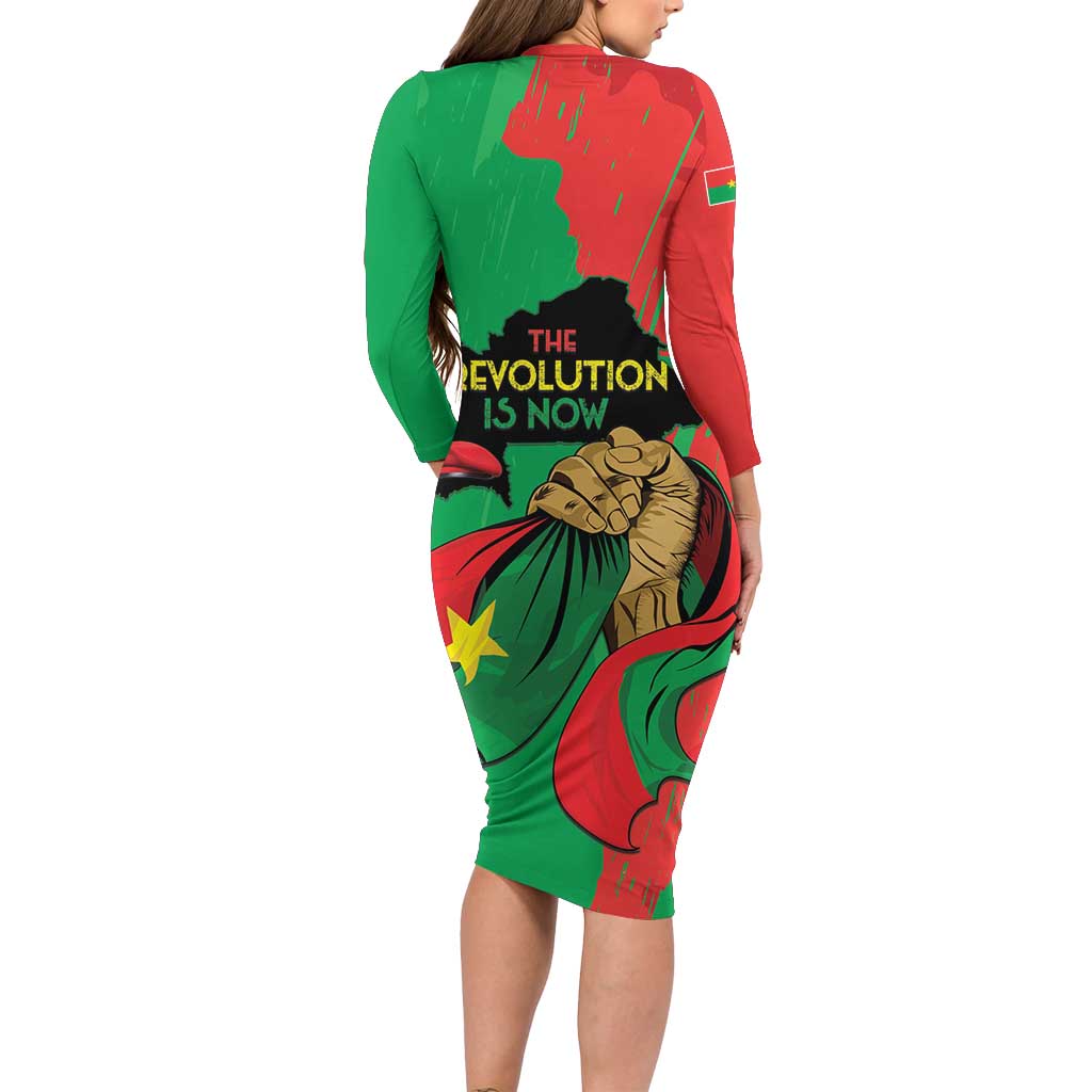 Traore Burkina Faso Family Matching Long Sleeve Bodycon Dress and Hawaiian Shirt I Stand With Traore