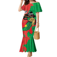 Traore Burkina Faso Family Matching Mermaid Dress and Hawaiian Shirt I Stand With Traore