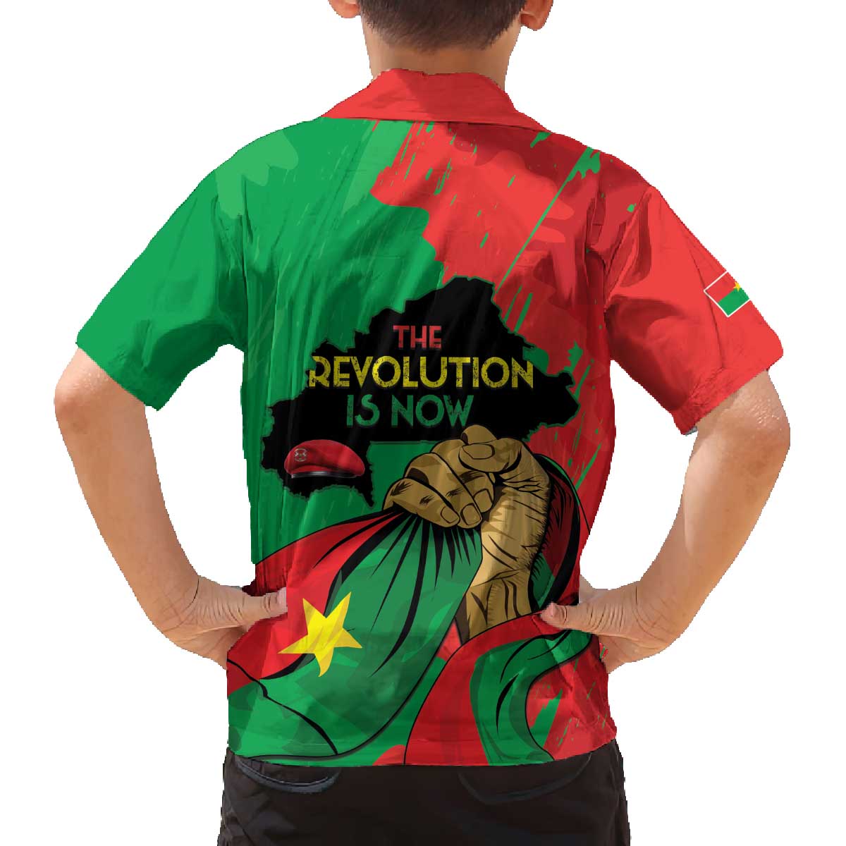 Traore Burkina Faso Family Matching Off The Shoulder Long Sleeve Dress and Hawaiian Shirt I Stand With Traore