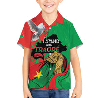 Traore Burkina Faso Family Matching Off Shoulder Maxi Dress and Hawaiian Shirt I Stand With Traore