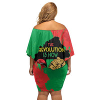 Traore Burkina Faso Family Matching Off Shoulder Short Dress and Hawaiian Shirt I Stand With Traore