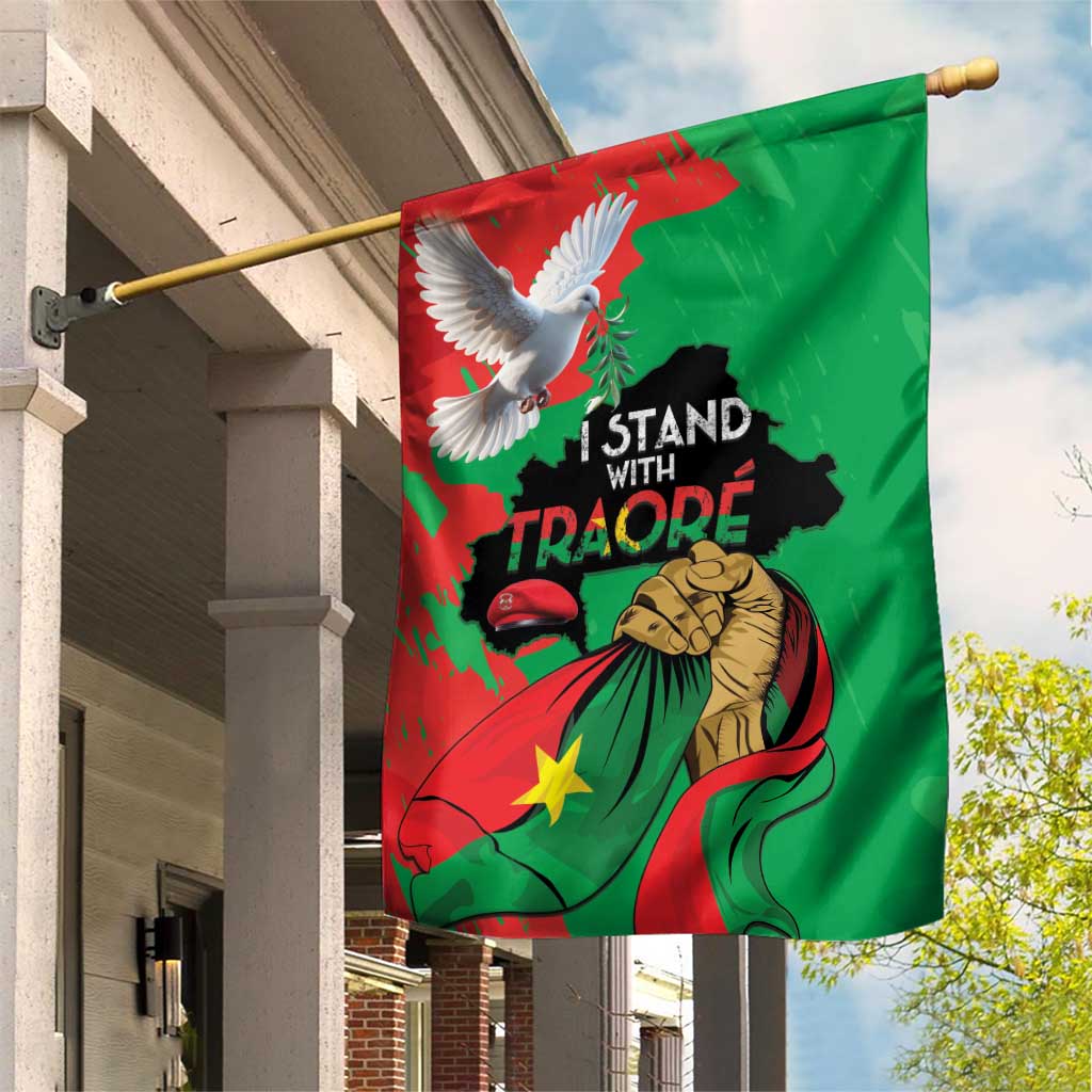 Traore Burkina Faso Garden Flag I Stand With Traore