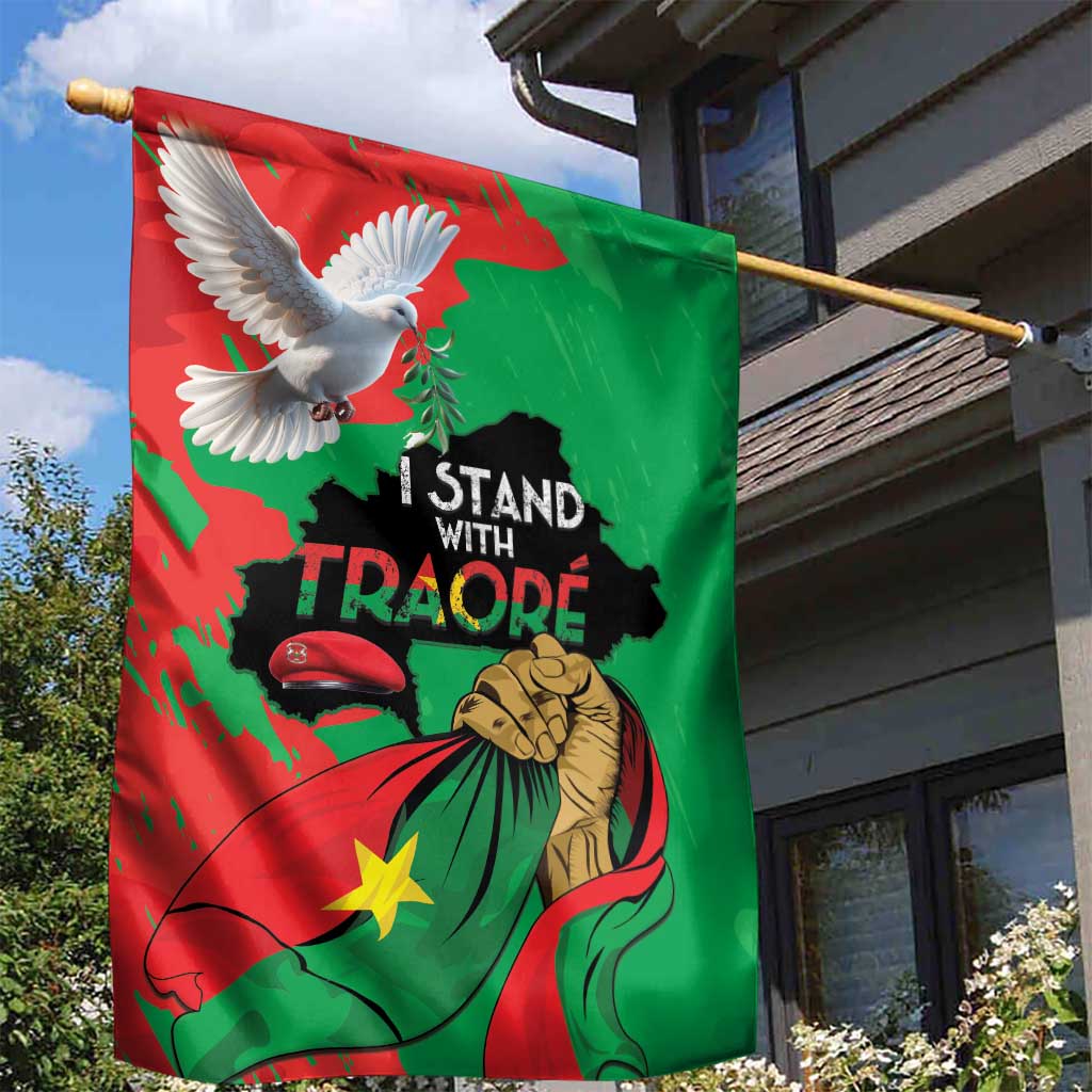 Traore Burkina Faso Garden Flag I Stand With Traore