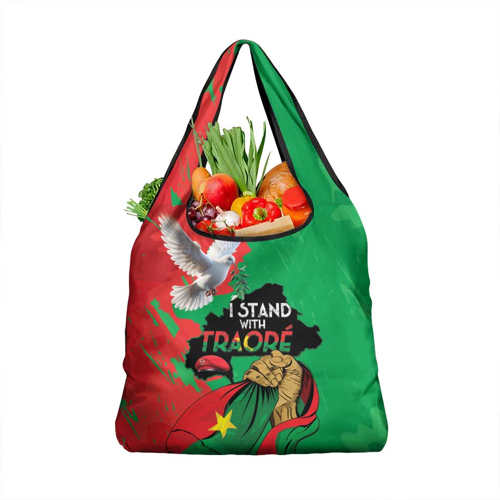 Traore Burkina Faso Grocery Bag I Stand With Traore